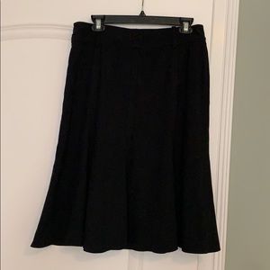 Womens Larry Levine Stretch Skater Midi Skirt
